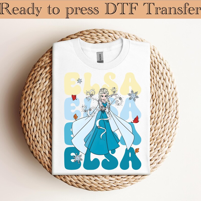 Disney Frozen Elsa Portrait DTF, Elsa Anna Olaf Kristoff DTF, Disney Frozen DTF, Disney Frozen Elsa Dtf, Disney Frozen Friends Dtf