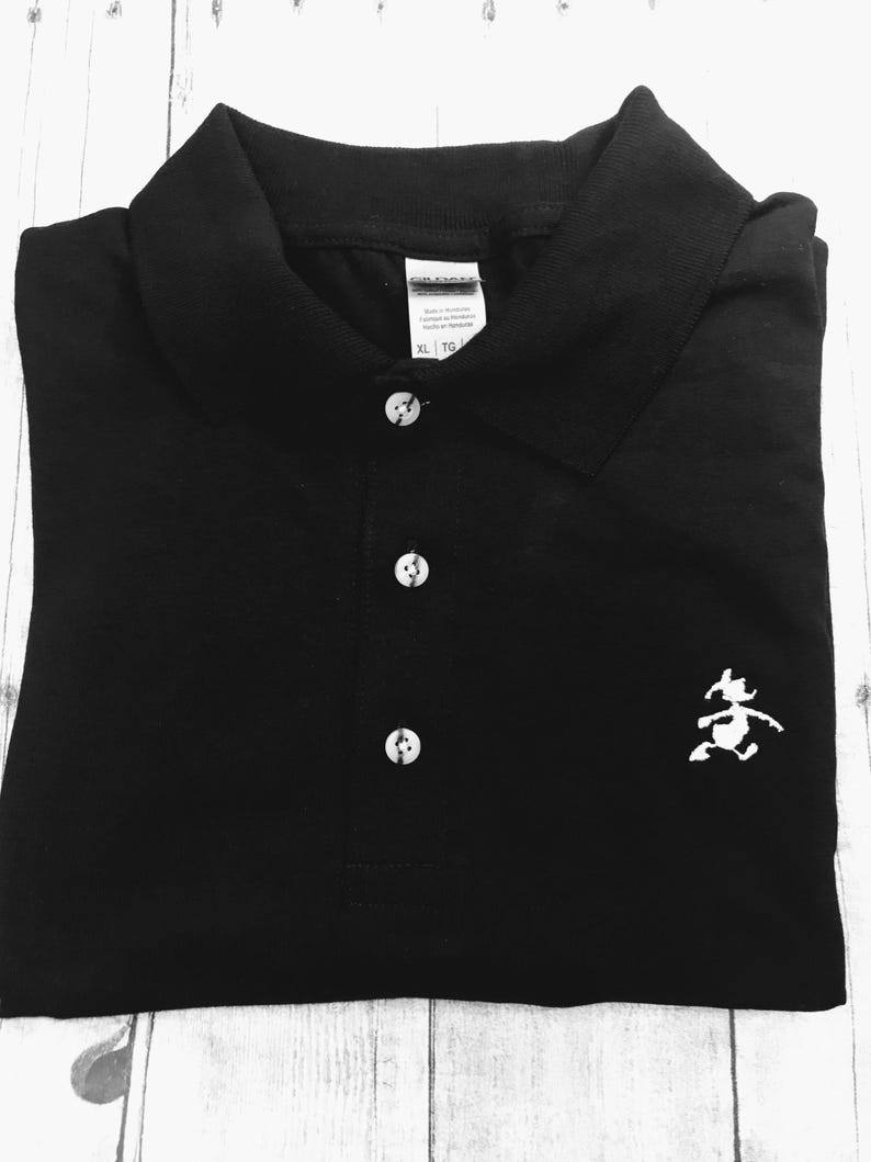 Donald Duck OR Minnie Mouse Silhouette Embroidered Polo