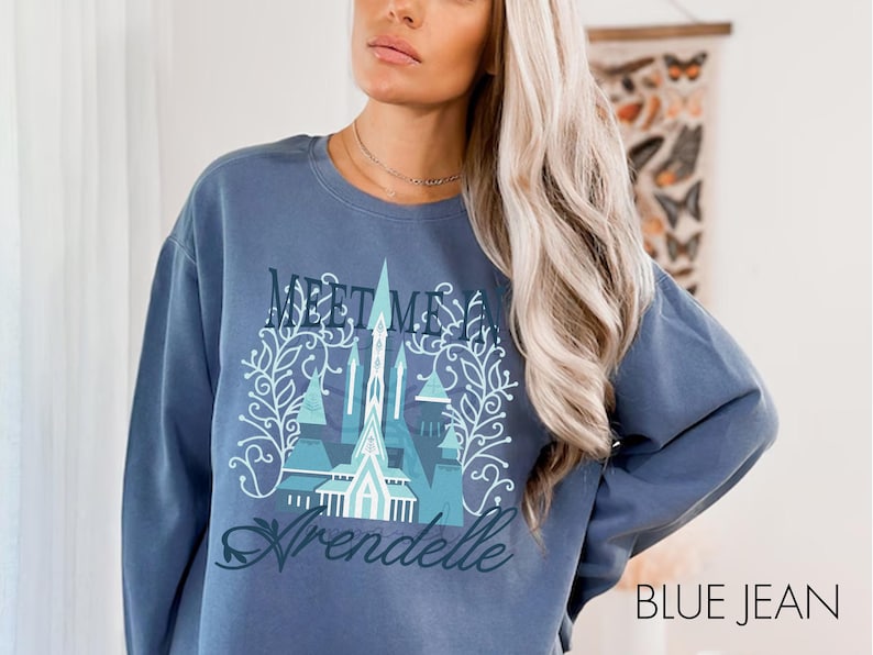 Meet Me In Arendelle Sweatshirt - Comfort Colors Princess Castle Shirt