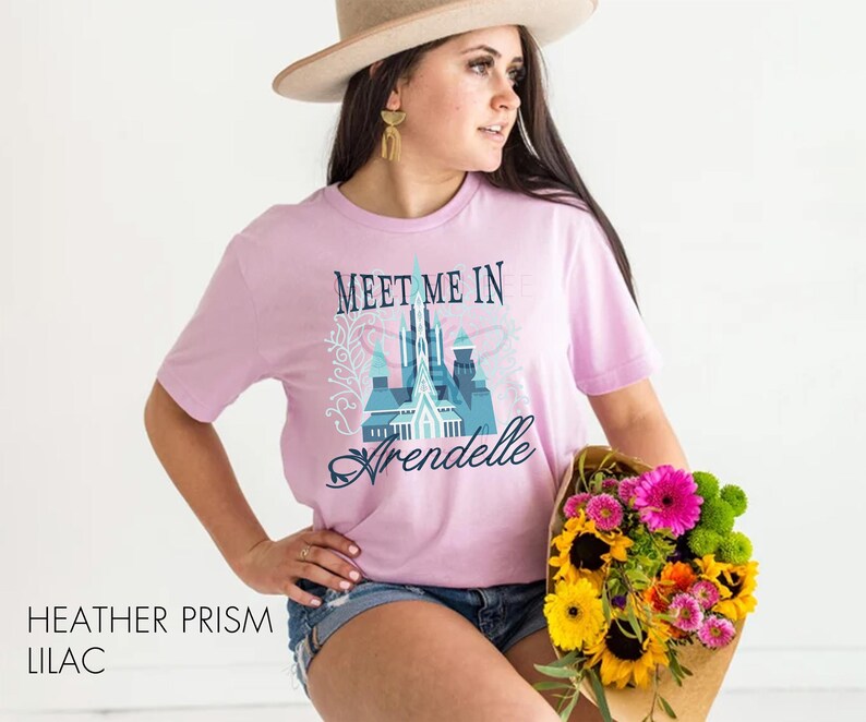 Meet Me In Arendelle - Bella Canvas - Princess Anna, Queen Elsa - Minimalist Disney, Subtle, Modern