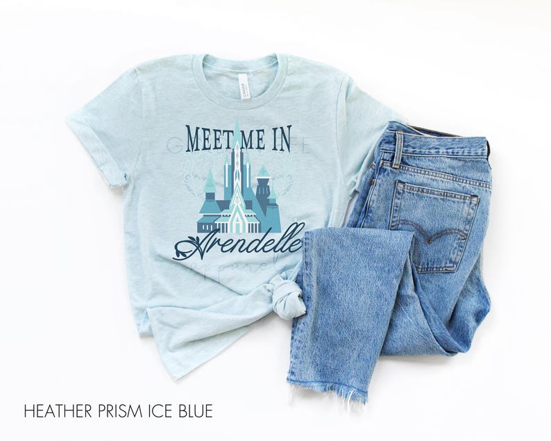 Meet Me In Arendelle - Bella Canvas - Princess Anna, Queen Elsa - Minimalist Disney, Subtle, Modern