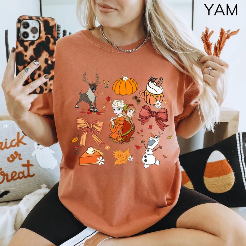Vintage Frozen Coquette Fall Shirt, Disney Princess Elsa And Anna Pumpkin Bow Sweatshirt, Princess Thanksgiving T-shirt, Disneyland Autumn
