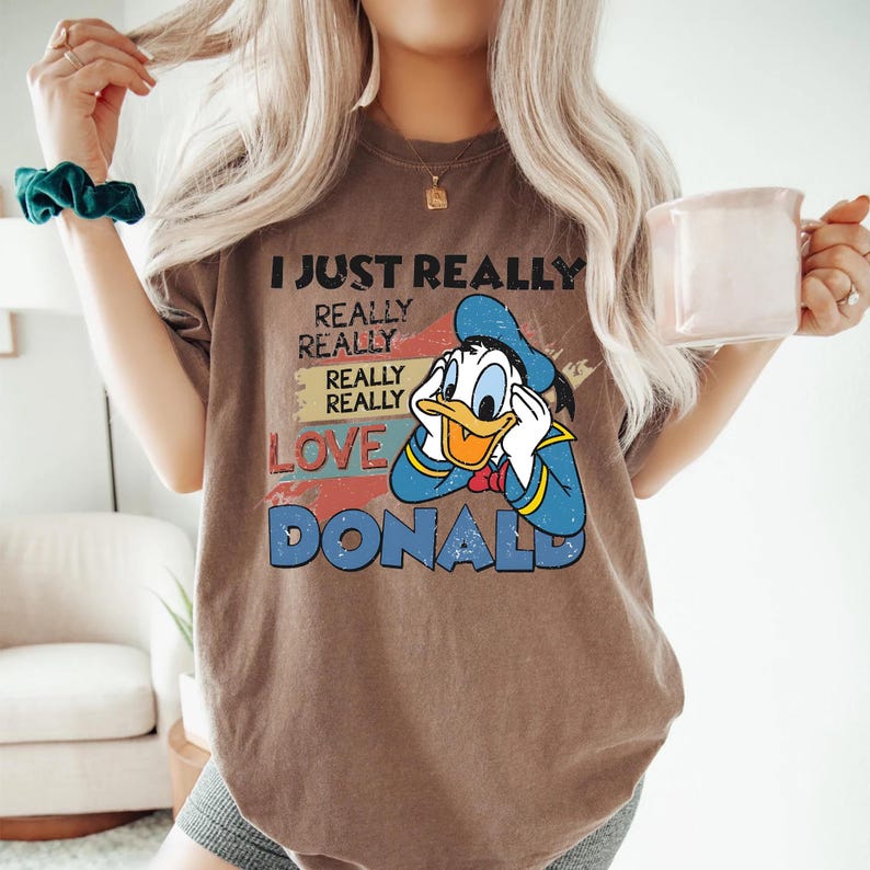 I Just Really Love Donald Duck Shirt, Donald Duck T-Shirt, Donald Duck Style, Donald Duck Gift Tee, Custom Donald Duck, Love Disney Shirt