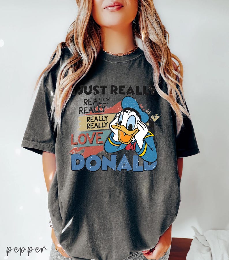 I Just Really Love Donald Duck Shirt, Donald Duck T-Shirt, Donald Duck Style, Donald Duck Gift Tee, Custom Donald Duck, Love Disney Shirt