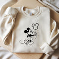 Disney Embroidered Sweatshirt, Mickey Minnie Donald Daisy Shirt, Disney Matching Crewneck, Disney Character Sweater, Disney Trip Outfit