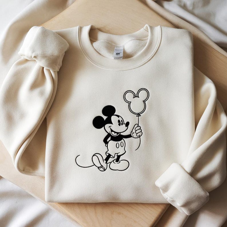 Disney Embroidered Sweatshirt, Mickey Minnie Donald Daisy Shirt, Disney Matching Crewneck, Disney Character Sweater, Disney Trip Outfit
