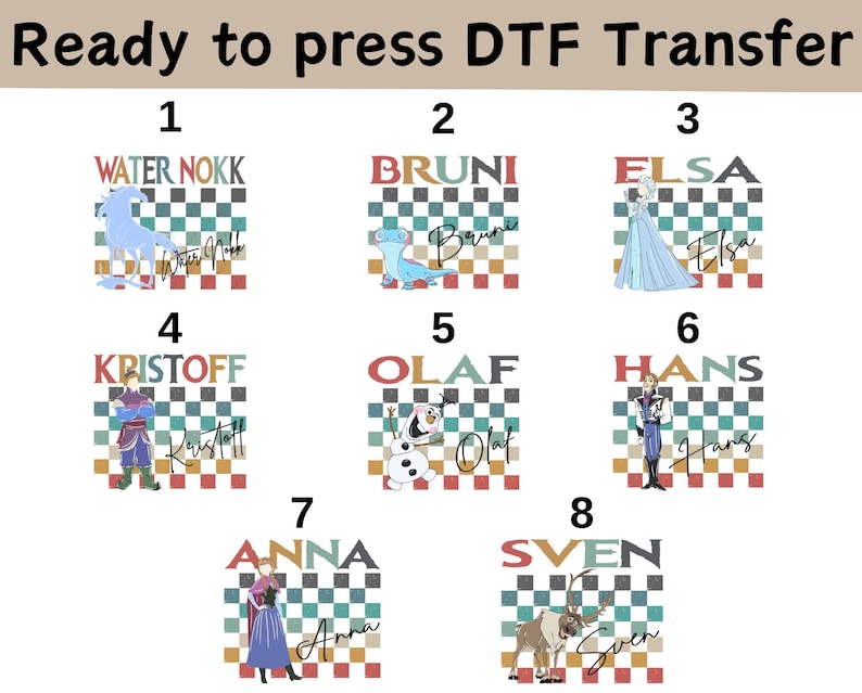 Disney Frozen Friends DTF, Elsa Anna Olaf Kristoff Sven Hans DTF, Disney Frozen DTF, Disney Frozen Elsa Shirt, Disney Frozen Friends Shirt