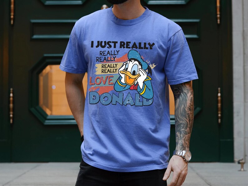 I Just Really Love Donald Duck Shirt, Donald Duck T-Shirt, Donald Duck Style, Donald Duck Gift Tee, Custom Donald Duck, Love Disney Shirt