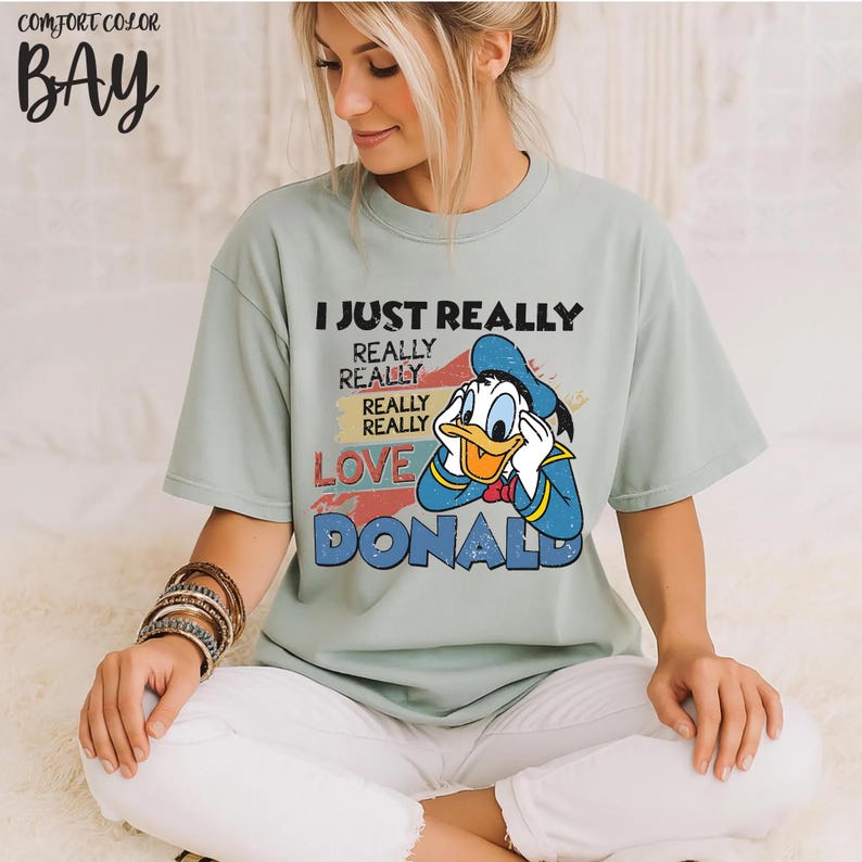 I Just Really Love Donald Duck Shirt, Donald Duck T-Shirt, Donald Duck Style, Donald Duck Gift Tee, Custom Donald Duck, Love Disney Shirt