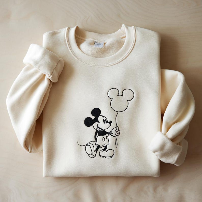 Disney Embroidered Sweatshirt, Mickey Minnie Donald Daisy Shirt, Disney Matching Crewneck, Disney Character Sweater, Disney Trip Outfit