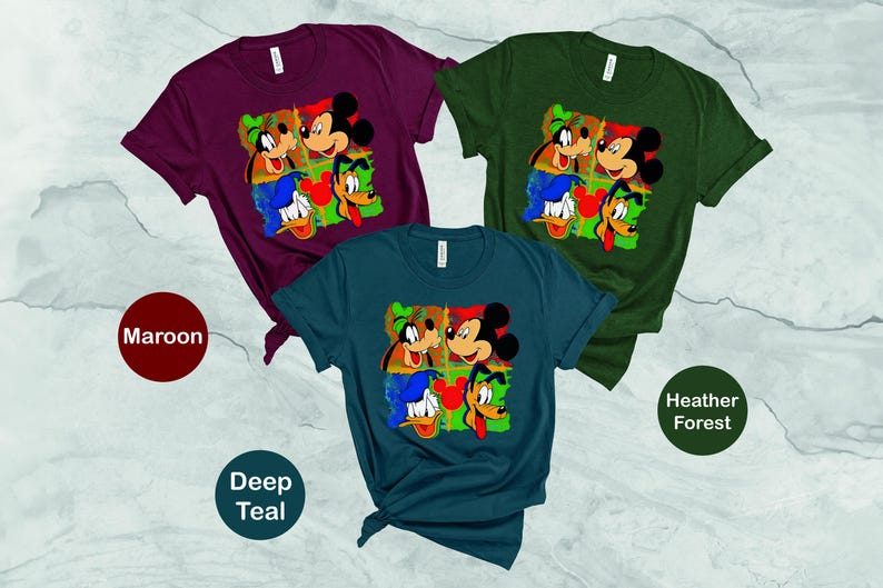 Mickey Mouse and Friends T-Shirt, Disney Goofy Shirt, Magic Kingdom Donald Duck Shirt, Disneyland Matching Pluto Tee, Kid Outfit, Unisex Tee