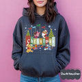 Winnie the Pooh Christmas Shirt, Disney Friends Holiday Shirt, Tigger Piglet Eeyore Xmas Family Matching Outfit, Christmas Sweatshirt