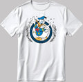 Disney Donald Duck, Short Sleeve White-Black Men's / Women's T Shirt DE510