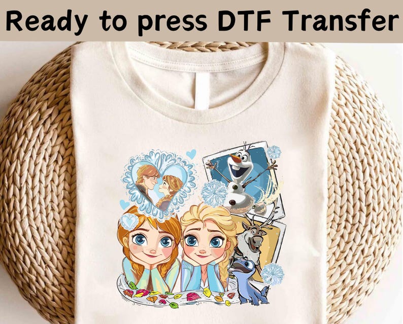 Disney Frozen Friends DTF, Elsa Anna Olaf Kristoff Sven Hans DTF, Magic Kingdom DTF, Disney Frozen Elsa Shirt, Disney Frozen Friends Shirt