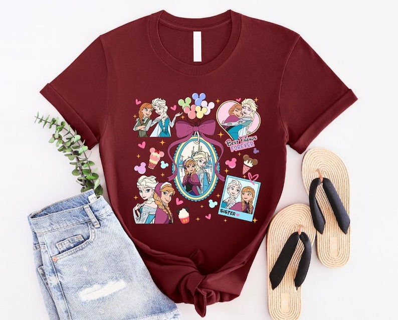 Disney Frozen Elsa And Anna Shirt, Disney Frozen Best Friends Forever Shirt, Frozen Friends Shirt, Disney Frozen Shirt,Disney Princess Shirt