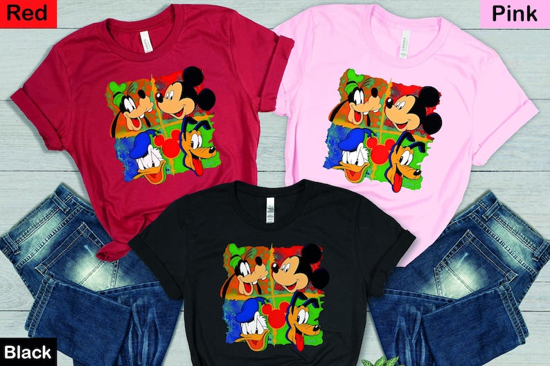 Mickey Mouse and Friends T-Shirt, Disney Goofy Shirt, Magic Kingdom Donald Duck Shirt, Disneyland Matching Pluto Tee, Kid Outfit, Unisex Tee