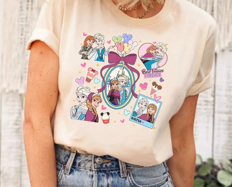 Disney Frozen Elsa And Anna Shirt, Disney Frozen Best Friends Forever Shirt, Frozen Friends Shirt, Disney Frozen Shirt,Disney Princess Shirt