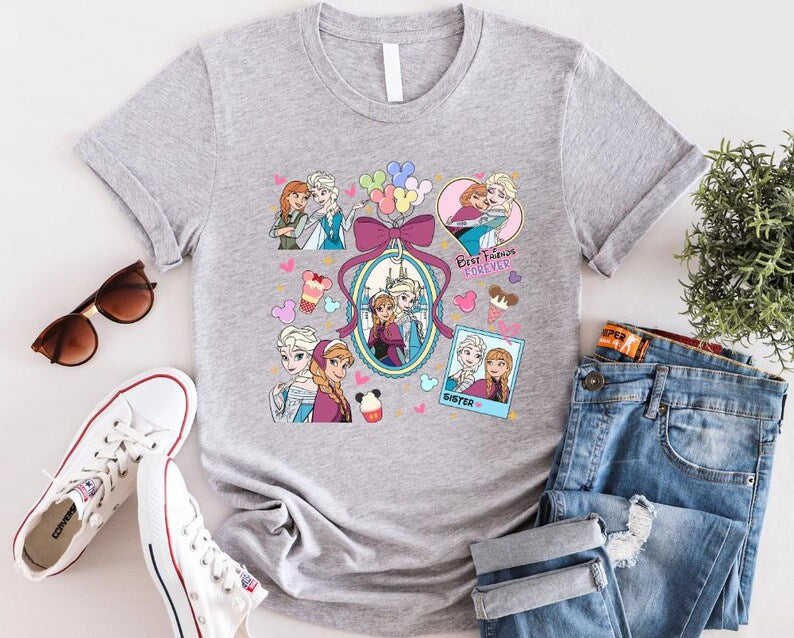 Disney Frozen Elsa And Anna Shirt, Disney Frozen Best Friends Forever Shirt, Frozen Friends Shirt, Disney Frozen Shirt,Disney Princess Shirt