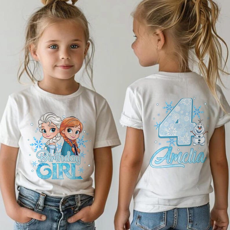 Elsa Anna Frozen Birthday Shirt, Frozen Family Birthday Shirt, Elsa Birthday Shirt,  Birthday Girl Shirt, Disneyland Princess Elsa