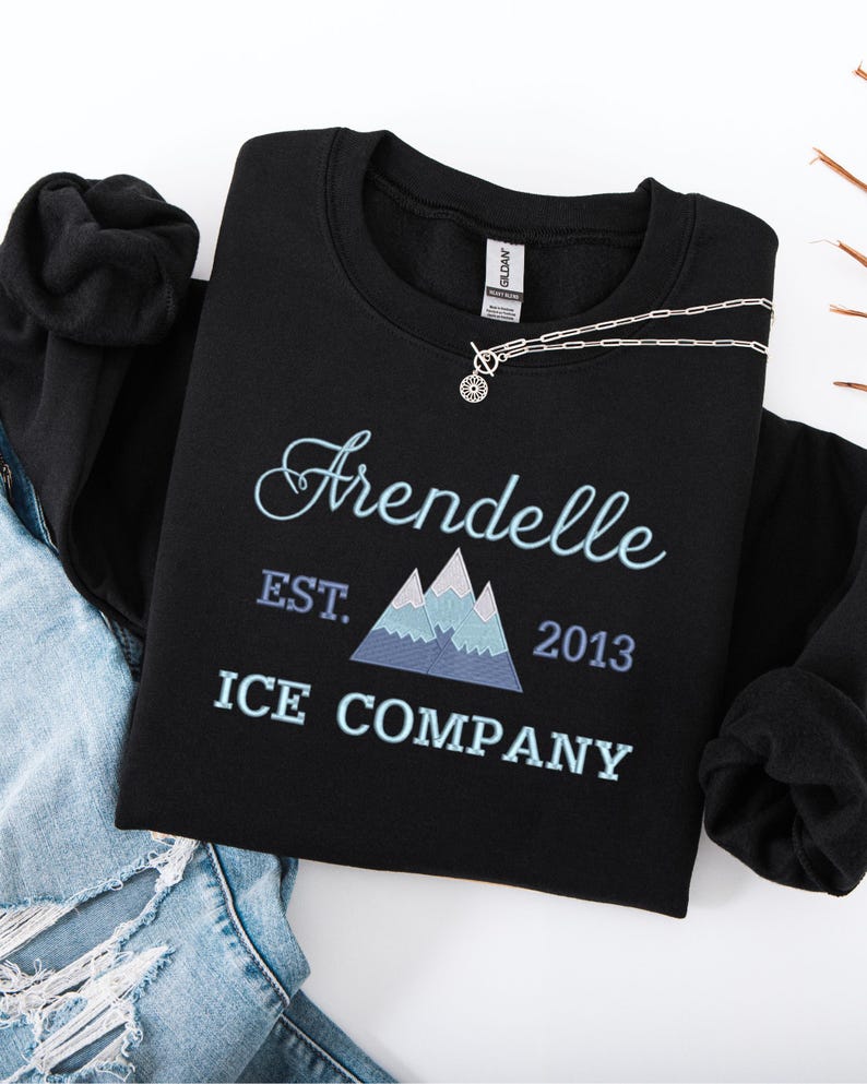 Embroidered Frozen Arendelle Sweatshirt: Arendelle Ice Company Established 1993 shirt