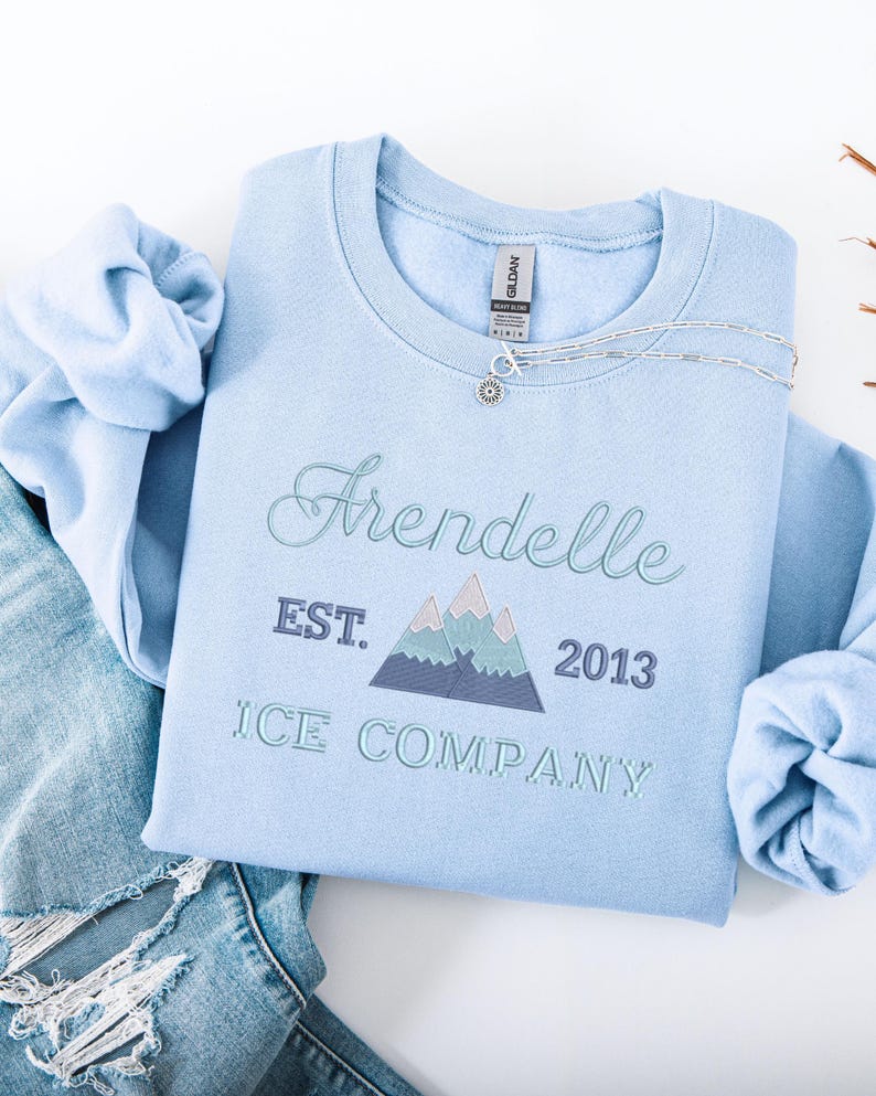 Embroidered Frozen Arendelle Sweatshirt: Arendelle Ice Company Established 1993 shirt