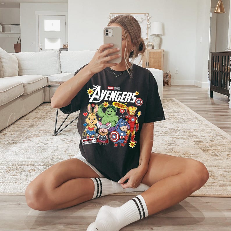 Winnie the Pooh Avengers Disney T-shirt, Winnie The Pooh Sublimation Tee, Family Vacation Hoodie Vacay Mode, Eeyore Shirt, Piglet Tiger Tee