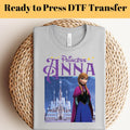 Disney Princess Anna DTF, Ready to Press Heat Press Transfer, Frozen Castle Dtf, Disney Trip DTF Print, Cute Princess Printable Art