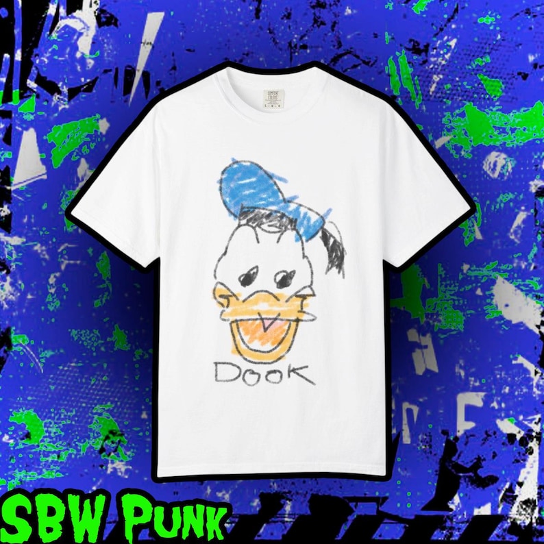 Dook T-Shirt | Emo Punk Donald Duck Graphic Tee Shirt | Goth Alt Disney