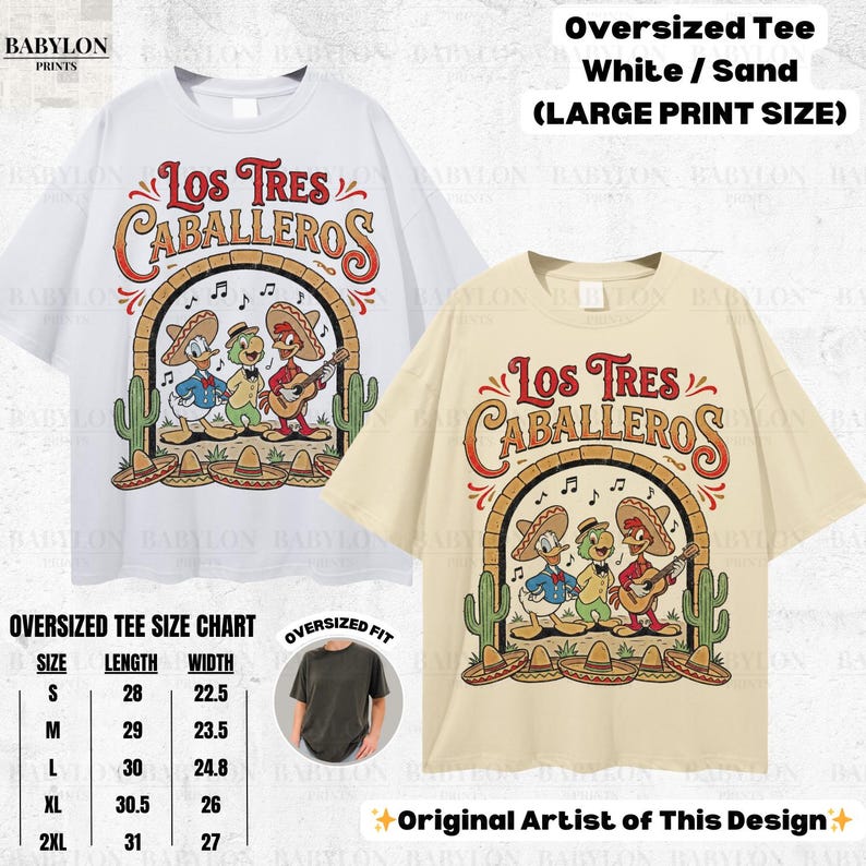 Vintage Los Tres Caballeros Shirt: Donald Duck Panchito José Carioca Tee, Disney Mexico Pavilion Shirt, Retro Disney Parks Matching Tees