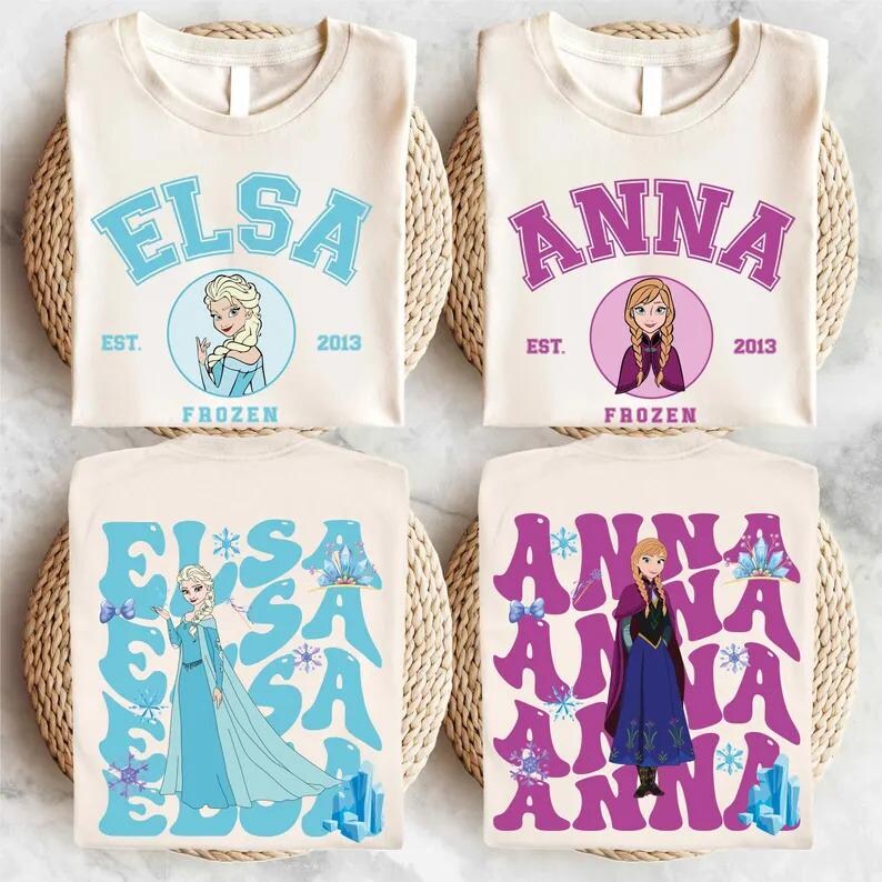 Disney Frozen Characters Shirt, Princess Elsa and Anna Shirt, Olaf Hans Sven Kristoff Oaken Shirt, Disney Trip Shirt, Frozen Gift Shirt