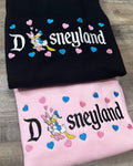 Embroidered Donald and Daisy Duck Couple Shirt, Disney Couple Sweatshirt, Disney Valentine Shirt, Matching Disneyland Hoodie