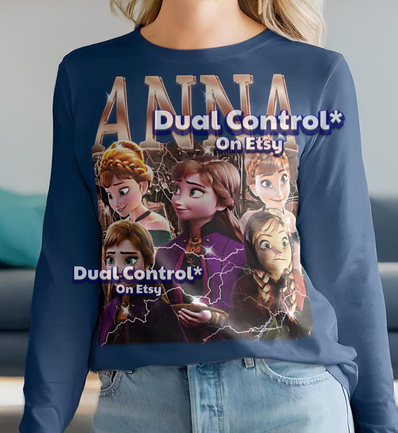 Anna Frozen Shirt, 90s Vintage Retro Bootleg Snow Princess T-Shirt, Ice Kingdom Sister Graphic Tee, Winter Fantasy Fan Apparel, #saf