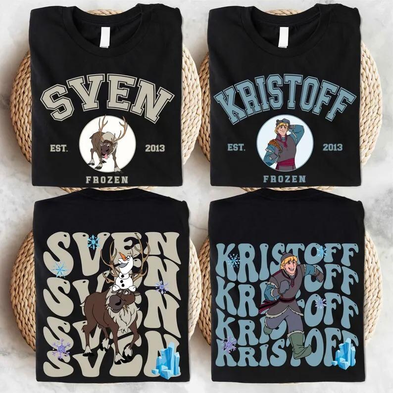 Disney Frozen Characters Shirt, Princess Elsa and Anna Shirt, Olaf Hans Sven Kristoff Oaken Shirt, Disney Trip Shirt, Frozen Gift Shirt