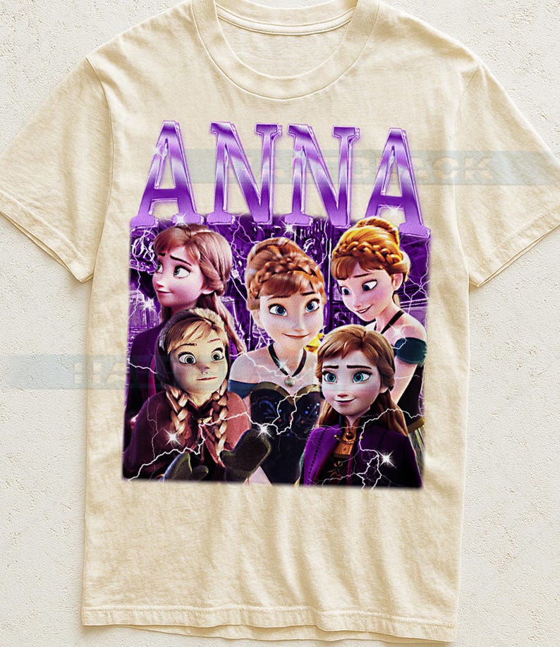 Anna Frozen Shirt, 90s Vintage Retro Bootleg Snow Princess T-Shirt, Ice Kingdom Sister Graphic Tee, Winter Fantasy Fan Apparel, #saf