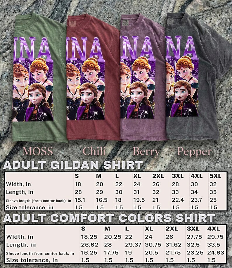 Anna Frozen Shirt, 90s Vintage Retro Bootleg Snow Princess T-Shirt, Ice Kingdom Sister Graphic Tee, Winter Fantasy Fan Apparel, #saf