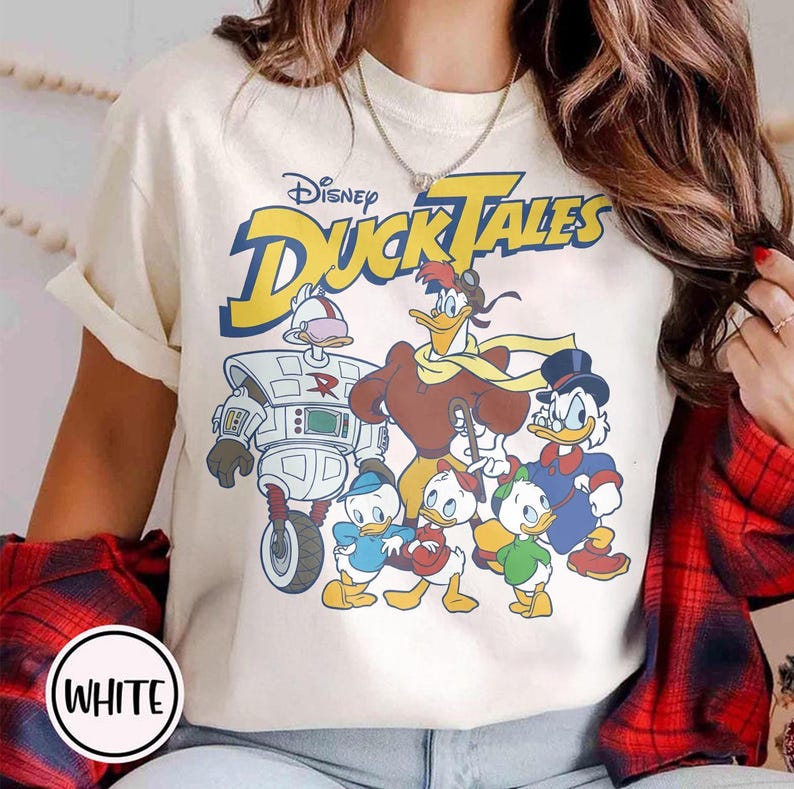 Retro Disney DuckTales Shirt, Scrooge McDuck Launchpad Graphic Tee, Huey Dewey Louie Group Top, Vintage 80s Cartoon Gift, Family Trip Top