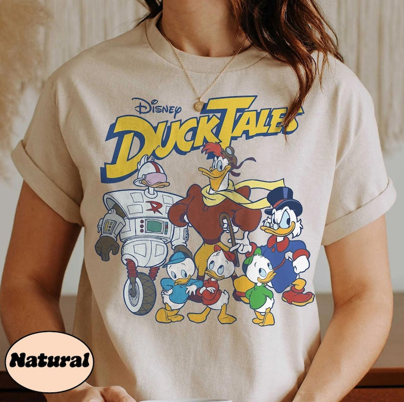 Retro Disney DuckTales Shirt, Scrooge McDuck Launchpad Graphic Tee, Huey Dewey Louie Group Top, Vintage 80s Cartoon Gift, Family Trip Top