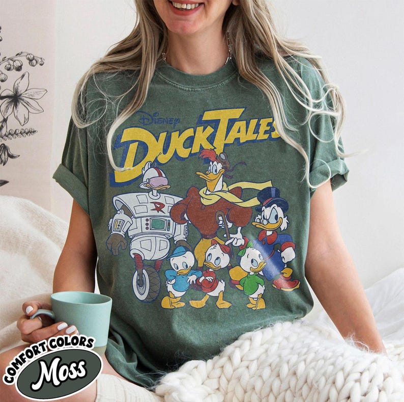 Retro Disney DuckTales Shirt, Scrooge McDuck Launchpad Graphic Tee, Huey Dewey Louie Group Top, Vintage 80s Cartoon Gift, Family Trip Top
