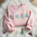 Embroidered Princess Anna Sweatshirt, Disney Princess Shirt, Frozen Inspired Crewneck, Disney Vacation Gift, Girls Trip Shirt