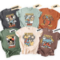 Disney Character Shirt Retro Mickey Minnie Donald Daisy Goofy Pluto Tee Vintage Disney Family Matching Unisex T-Shirt