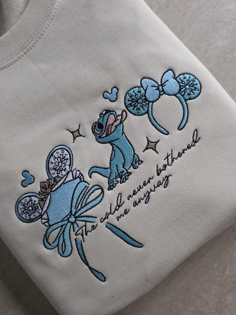 Disneyland Frozen Bruni Elsa Anna Embroidered Unisex top Sweatshirt | Jumper Gift Paris Present dream is a wish disneyworld Princess castle