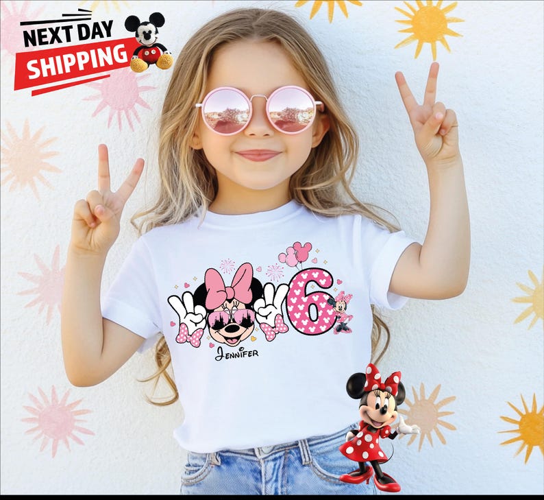 Disney Squad Matching Shirts 2026 - Personalized Mickey Minnie Donald Pluto Tees - Custom Names