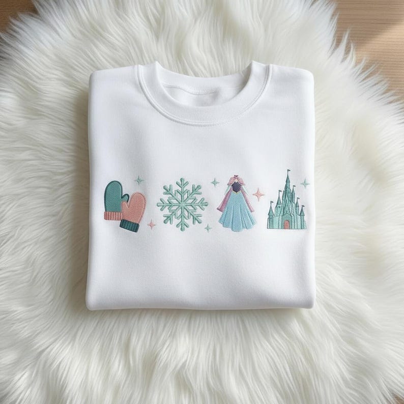 Embroidered Princess Anna Sweatshirt, Disney Princess Shirt, Frozen Inspired Crewneck, Disney Vacation Gift, Girls Trip Shirt