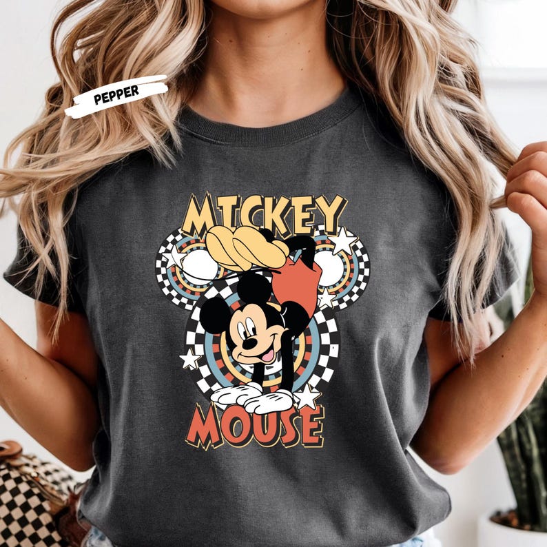 Disney Character Shirt Retro Mickey Minnie Donald Daisy Goofy Pluto Tee Vintage Disney Family Matching Unisex T-Shirt