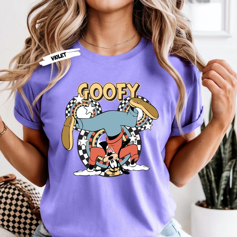 Disney Character Shirt Retro Mickey Minnie Donald Daisy Goofy Pluto Tee Vintage Disney Family Matching Unisex T-Shirt
