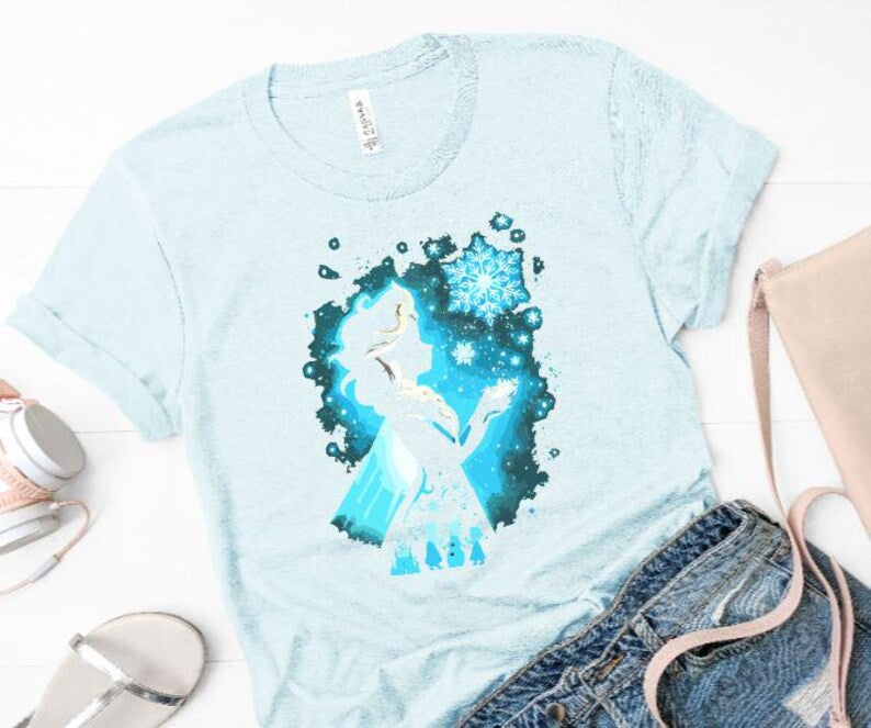 Elsa Watercolor Frozen T-Shirt/Disney Trip Shirt/Frozen Shirt/Disney Trip T-Shirt/Disneyland shirt/Disney Elsa and Anna Shirt