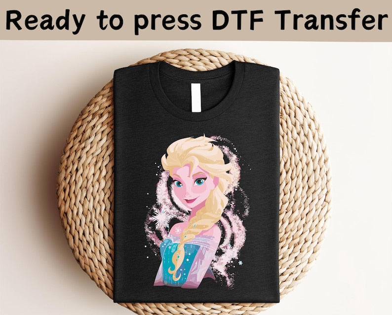 Disney Frozen Elsa Watercolor DTF, Anna Olaf Kristoff product image 1
