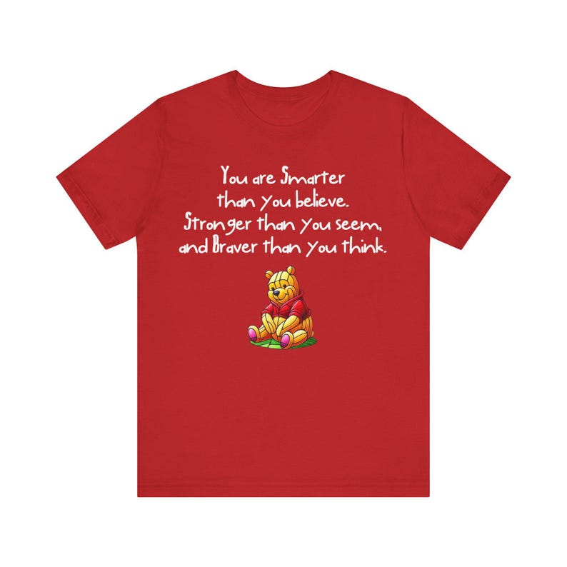 Winnie the Pooh Stained Glass Quote T-Shirt - Inspirational Pooh Tee