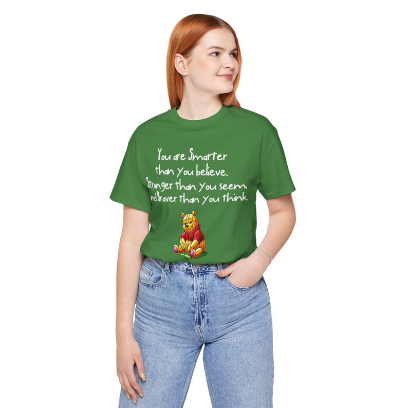 Winnie the Pooh Stained Glass Quote T-Shirt - Inspirational Pooh Tee