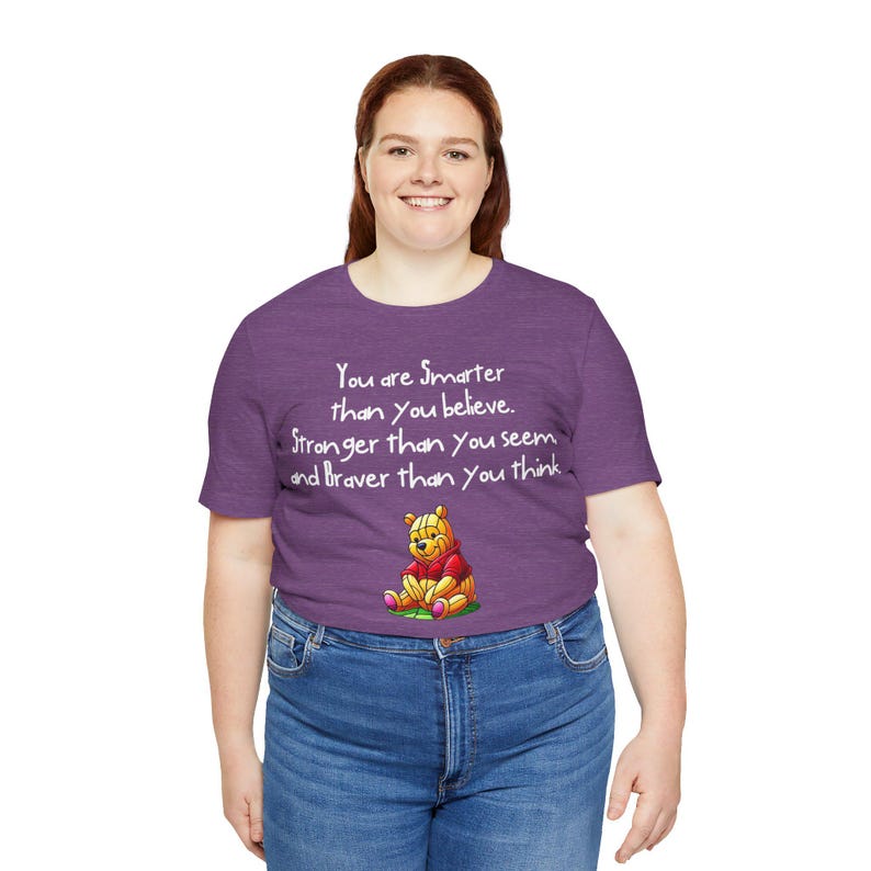 Winnie the Pooh Stained Glass Quote T-Shirt - Inspirational Pooh Tee